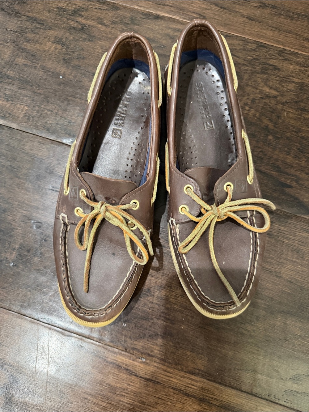 Sperry Brown Leather Boat Shoes